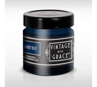 vintage with Grace Mineral Paint - Aubrey Blue 40ml - Premium Chalk Finish, Eco-Friendly & Smooth Matt Look for Furniture, Walls & Crafts - Easy to Apply, Quick Drying