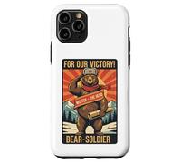 Vintage Wojtek Bear Soldier Propaganda Case for iPhone 11 Pro