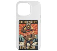 Vintage Wojtek Bear Soldier Propaganda Case for iPhone 13 Pro