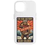 Vintage Wojtek Bear Soldier Propaganda Case for iPhone 14