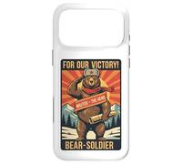 Vintage Wojtek Bear Soldier Propaganda Case for iPhone 17 Pro Max