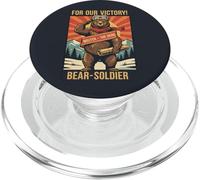 Vintage Wojtek Bear Soldier Propaganda PopSockets PopGrip for MagSafe