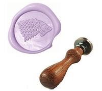 Vintage Wolf Direwolf Custom Picture Logo Wedding Invitation Wax Seal Sealing Stamp Rosewood Handle Set Kit by MDLG