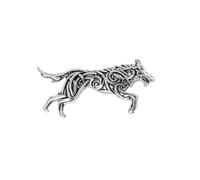 Vintage Wolf Small Brooch Lapel Pins for Men Women Fashion Punk Silver/Gold Plated Animal Backpacks Pin for Collar Suit Jackets Coat Dresses Hats Gothic Unique Jewelry, 20mm X 43mm, Metal Gold Plated