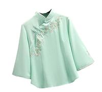 Vintage Women Chinese Clothing Modern Hanfu Elegance Tang Suit Embroidery China Shirt National Style Hanfu Top