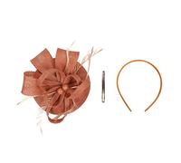 Vintage Women's Fascinators for Weddings, Elegant Fascinator Hat Pillbox Hat Headband for Women Weddings Headdress Feather Mesh Hair Accessories Bridal Tea Partys Accessories, Headwear for (One Size)