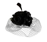 Vintage Women's Feathers Fascinators for Weddings, Elegant Mesh Flower Fascinator Hat Pillbox Hat for Women Cocktail Tea Party Headwear Headband Bridal Tea Partys Accessories, For Wedding (One Size)