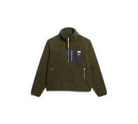 Superdry Vintage Retro Half Zip Sweatshirt Green XL Women