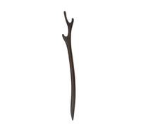 Vintage Wood Antler Hair Sticks Handmade Hairpin Chignon Pin Black Sandalwood