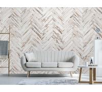 Vintage Wood Brick Texture Mural Wallpaper 130x80cm 3D Silk Mural Wallpaper for Living Room Bedroom Tv Background Office Decor Mural Not Self-Adhesive