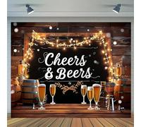 Vintage wood design backdrop for beer and themed birthdays parties or adult events party background banner