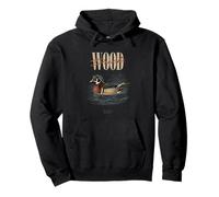 Vintage Wood Duck Bird Watching Art Nature Love Birds Pullover Hoodie