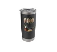 Vintage Wood Duck Bird Watching Art Nature Love Birds Stainless Steel Insulated Tumbler
