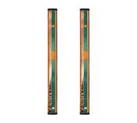 Vintage Wooden Board 2Pcs Refrigerator Door Handle Covers, Ethnic Kitchen Appliance Handle Cover for Fridge Microwave Stove Oven Dishwasher Decor