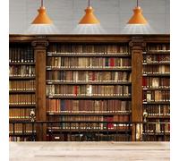 Vintage Wooden Bookshelf Photography Backdrop Library Books Antique Book Racks Old Library Background Home Party Decor Banner 300x200CM