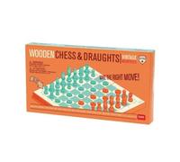 Vintage Wooden Chess & Draughts