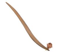 Vintage Wooden Hair Stick with Charming Bell Tassel Retro Hair Fork for Elegant Updos and Buns for Women for Chinese Style Accessories