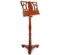 Vintage Wooden Music Stand for Sheet Music, Professional Adjustable Instrument Books Tripod, Musicians Players Beginners, Stage Studios Office(Brown)