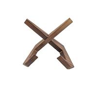 Vintage Wooden Record Stand Retro Design Strong Storage Shelf Easy Assembly Strong Decorative Multipurpose Music Stand for Records and Books