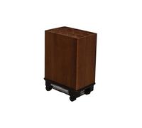 Vintage Wooden Square Umbrella Stand Antique Umbrella Holder for Canes Walking Sticks Gift Wrap - Brown 42x28x61cm Decorative Storage Solution