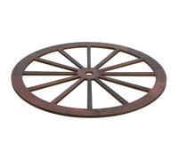 Vintage Wooden Wagon Wheel Wall Decor for Home Study Brown