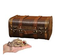 Vintage wooden with handle, small wooden treasure - for storing jewellery, treasures, beads, small for and decoration