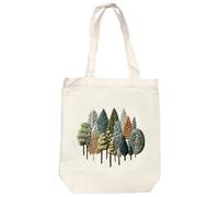 Vintage Woods B Cross Stitch Canvas Bag Making Kits with Hoop Frame