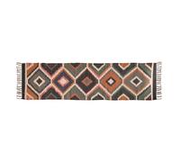 Vintage Wool Jute Kilim Rug - Handwoven Boho Area Rug, Flat Weave Traditional Style Carpet for Rustic or Modern Homes 2x9 FT