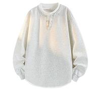 Vintage Work Men UK Unisex Long Sleeve Fleece Pullover Tops Comfortable Warm Sweatshirts Smart Gym Activewear Jumpers Autumn Winter Walking Clothing