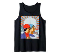 Vintage Work Soviet Union Shirt Soviet Propaganda T Shirt Tank Top