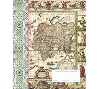 Vintage World Map Notebook: College-Ruled Composition Book Featuring Historic World Map Illustration | Writing Journal for Students, Travelers & Geography Lovers
