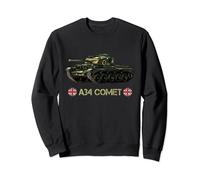 Vintage World War 2 British Army Tank A34 Comet WW2 gift Sweatshirt