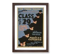 Vintage WPA Poster Class of Vol.29 Framed Print | A2 Walnut Framed Wall Art | Ready to Hang | Classic Nature Picture | Living Room Bedroom Lounge Office