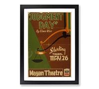 Vintage WPA Poster Judgement Day Framed Print | A2 Black Framed Wall Art | Ready to Hang | Classic Nature Picture | Living Room Bedroom Lounge Office
