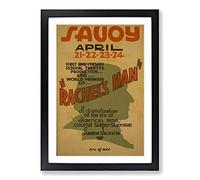 Vintage WPA Poster Rachel's Man Framed Print | A2 Black Framed Wall Art | Ready to Hang | Classic Nature Picture | Living Room Bedroom Lounge Office