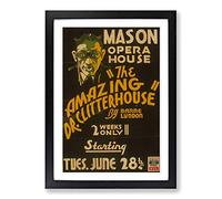 Vintage WPA Poster The Amazing Dr Clitterhouse Framed Print | A2 Black Framed Wall Art | Ready to Hang | Classic Nature Picture | Living Room Bedroom Lounge Office