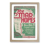 Vintage WPA Poster The Mad Hopes Framed Print | A2 Oak Framed Wall Art | Ready to Hang | Classic Nature Picture | Living Room Bedroom Lounge Office