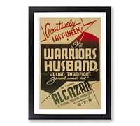 Vintage WPA Poster The Warrior's Husband Framed Print | A2 Black Framed Wall Art | Ready to Hang | Classic Nature Picture | Living Room Bedroom Lounge Office