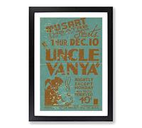 Vintage WPA Poster Uncle Vanya (2) Framed Print | A2 Black Framed Wall Art | Ready to Hang | Classic Nature Picture | Living Room Bedroom Lounge Office