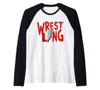Vintage Wrestling Mom Dad Leopard Lightning Raglan Baseball Tee