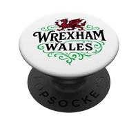 Vintage Wrexham Wales Welsh Dragon PopSockets Adhesive PopGrip