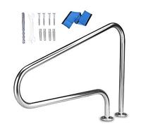 Vintage Wrought Iron Pool Railing, Non-Slip Matte Black Pool Railing for Outdoor Steps, Durable Safety Railing for Stairs and Pool Surrounds