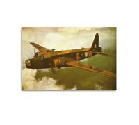 Vintage WW II Military Photo Poster Fighter Vickers Wellington Bomber（1） Poster Wall Art Print Retro Aesthetic Room Decor Painting Canvas Home And Office Decorations 12x18inch(30x45cm) Unframe-style
