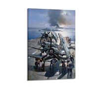 Vintage WW Ⅱ Posters The Royal Navy's Pacific Strike Force Poster Wall Art Print Retro Aesthetic Room Decor Office Decorations 12x18inch(30x45cm) Frame-style