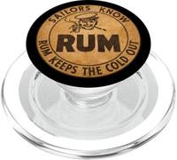 Vintage WW2 Navy Ration Sailors Know Rum Keeps the Cold Out PopSockets PopGrip for MagSafe