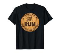 Vintage WW2 Navy Ration Sailors Know Rum Keeps The Cold Out T-Shirt