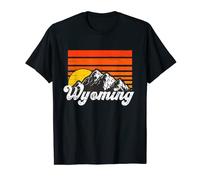 Vintage Wyoming Mountains Retro Hiking Love Wyoming State T-Shirt