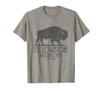 Vintage Yellowstone Tee National Park Bison Buffalo T-Shirt