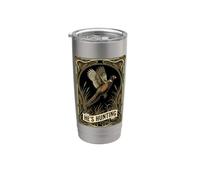 Vintage Yes He's Hunting Pheasant Upland Bird Hunter Stainless Steel Insulated Tumbler