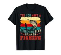 Vintage Yes I Do Have A Retirement Plan I Plan On Fishing T-Shirt